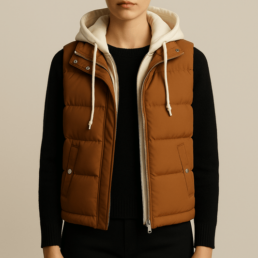 Men's - Soft Shell Hooded Puffer Gilet - Lightweight & Stylish Outerwear