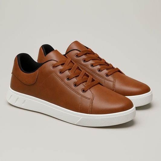 Men's - Stylish Sneakers - Leather - Trendy Footwear