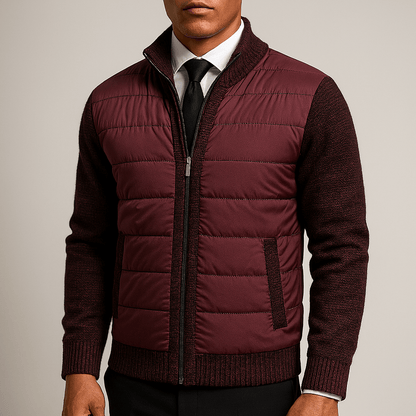 Men's - Winter Cardigan - Stylish Zip-Up Knitwear - Cosy & Warm