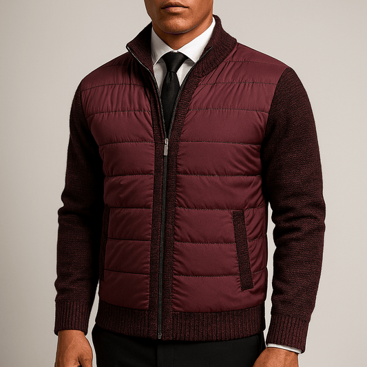 Men's - Winter Cardigan - Stylish Zip-Up Knitwear - Cosy & Warm