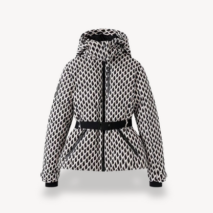 Women's - Belted Puffer Jacket - Warm, Stylish, and Versatile Outerwear