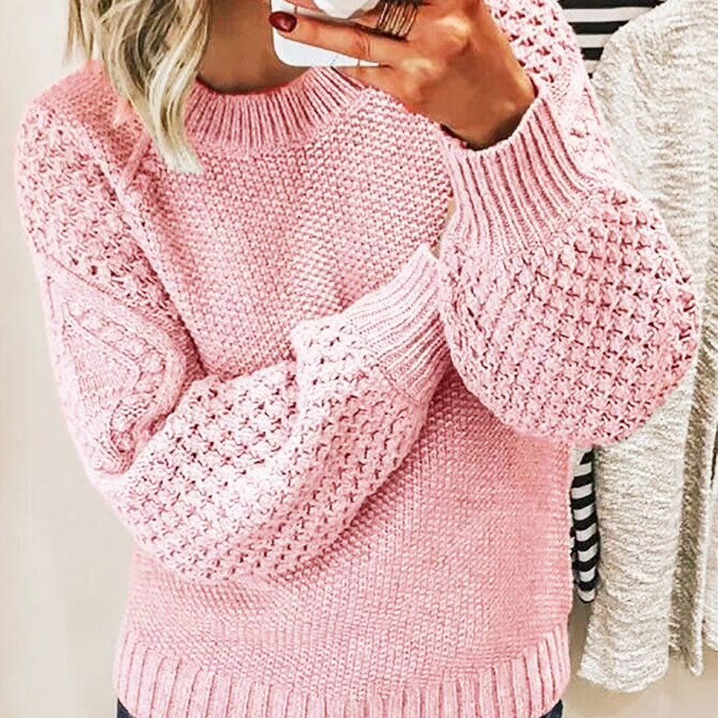 Women's - Knitted Jumper - Long Sleeve Cosy Fit