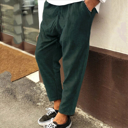 Men's - Relaxed Fit Corduroy Pants - Comfortable Style