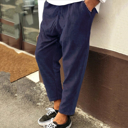 Men's - Relaxed Fit Corduroy Pants - Comfortable Style