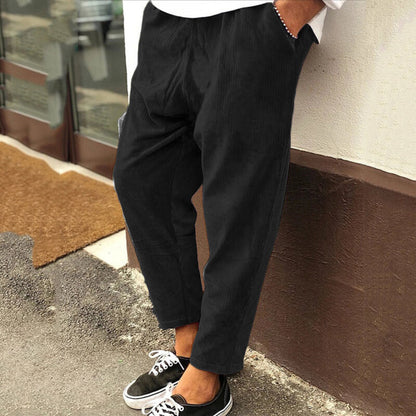 Men's - Relaxed Fit Corduroy Pants - Comfortable Style