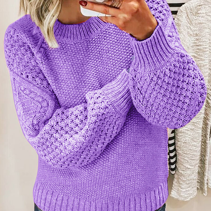 Women's - Knitted Jumper - Long Sleeve Cosy Fit