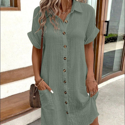 Women's - Comfortable Everyday Dress - Soft Fabric