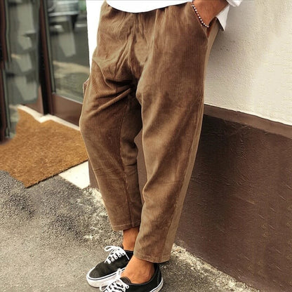 Men's - Relaxed Fit Corduroy Pants - Comfortable Style