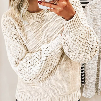 Women's - Knitted Jumper - Long Sleeve Cosy Fit