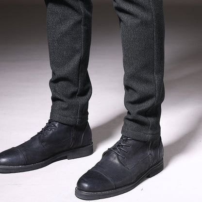 Men's - Slim Fit Pants - Comfortable Stretch Fabric - Stylish Everyday Wear