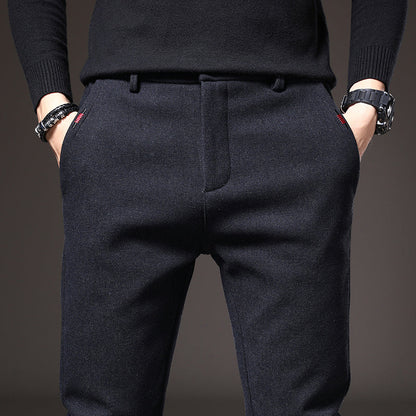 Men's - Slim Fit Pants - Comfortable Stretch Fabric - Stylish Everyday Wear