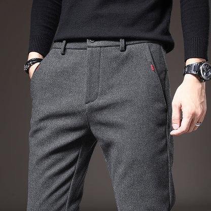 Men's - Slim Fit Pants - Comfortable Stretch Fabric - Stylish Everyday Wear