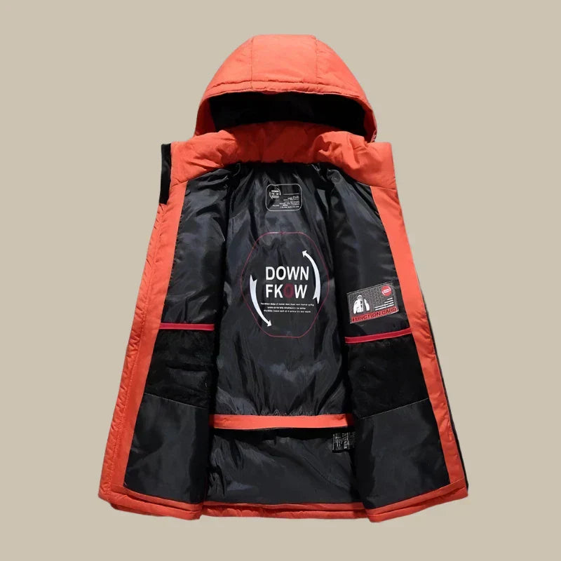 Men's - Winter Jacket - Hooded Warm Padded Coat