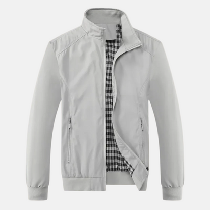 Men's - Casual Summer Jacket - Stylish with Collar - Perfect for Warm Days