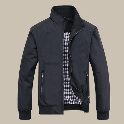 Men's - Casual Summer Jacket - Stylish with Collar - Perfect for Warm Days