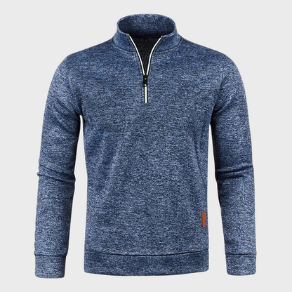 Men's - Quarter Zip Sweatshirt - Casual Pullover