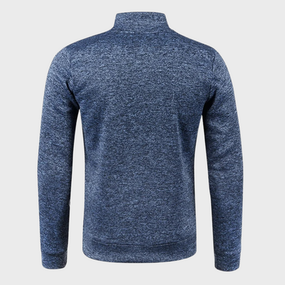 Men's - Quarter Zip Sweatshirt - Casual Pullover
