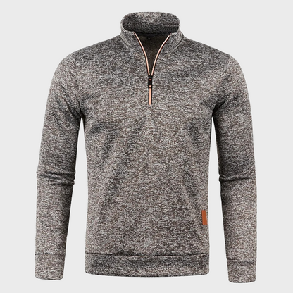 Men's - Quarter Zip Sweatshirt - Casual Pullover