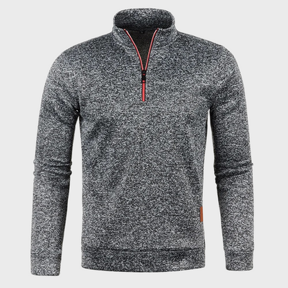 Men's - Quarter Zip Sweatshirt - Casual Pullover