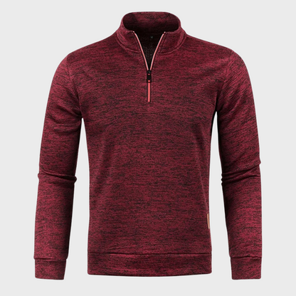 Men's - Quarter Zip Sweatshirt - Casual Pullover