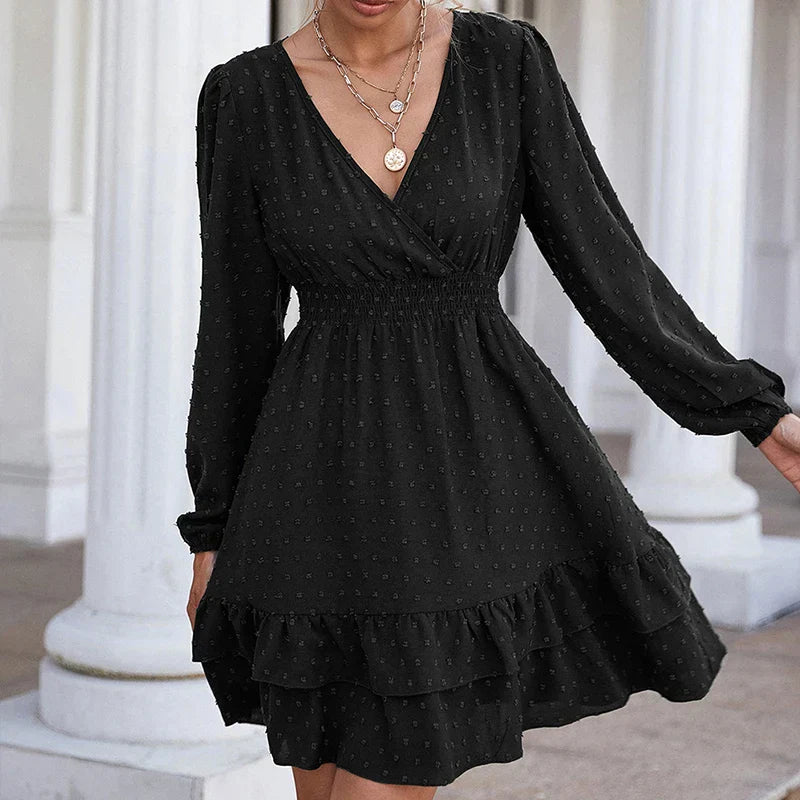 Women's - Chiffon Dress - Lightweight & Elegant Fabric - Ideal for Summer Events & Casual Outings