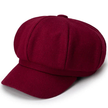 Unisex - Stylish Beret - Warm Wool Blend - Trendy Winter Accessory