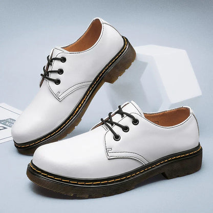 Men's - Oxford Shoes - Smooth Leather - Classic Lace-Up
