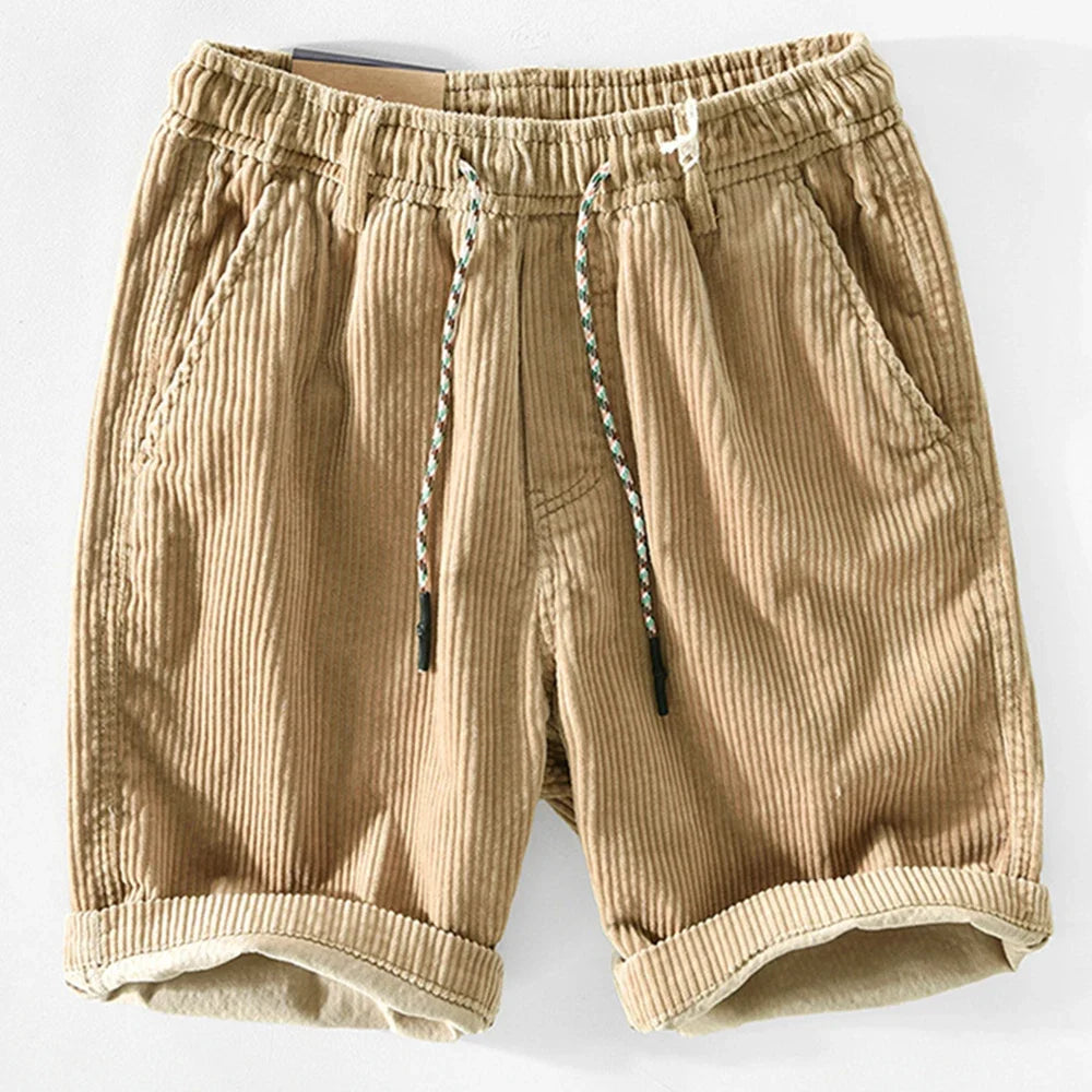 Men's - Summer Corduroy Shorts - Stylish & Comfortable Casual Wear