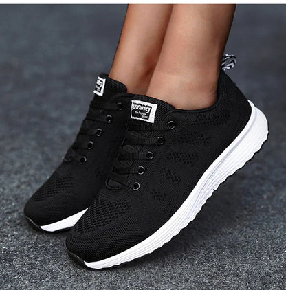 Women's - Comfortable Running Shoes - Lightweight & Breathable Material - Ideal for Daily Fitness & Jogging