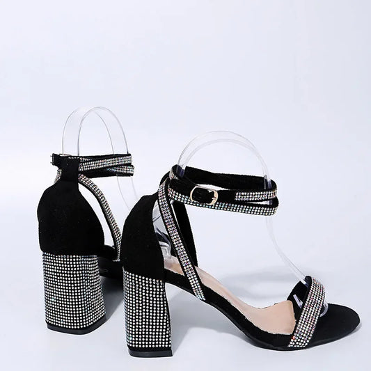 Women's - Stylish Party Sandals - Comfortable and Chic Design - Perfect Footwear for Celebrations