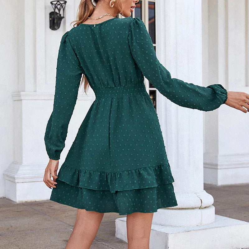 Women's - Chiffon Dress - Lightweight & Elegant Fabric - Ideal for Summer Events & Casual Outings