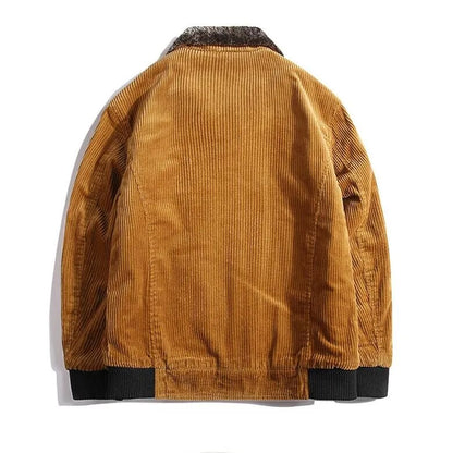 Men's - Corduroy Winter Jacket - Cosy & Stylish Outerwear