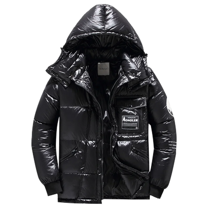 Men's - Hooded Down Jacket - Warm Winter Wear