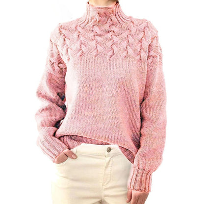Women's - Cashmere Knit Sweater - Cosy Style for Effortless Elegance