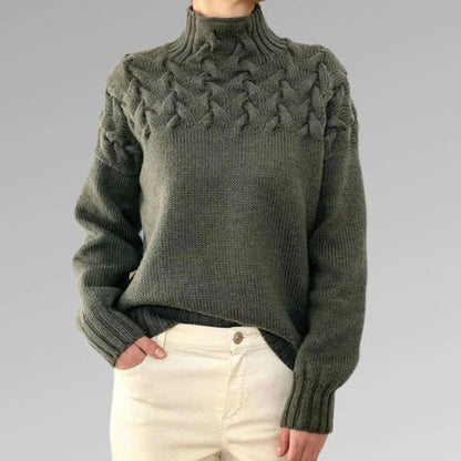 Women's - Cashmere Knit Sweater - Cosy Style for Effortless Elegance