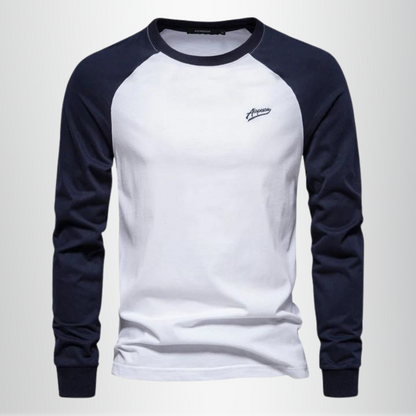 Men - T-Shirt - Long Sleeve - Cotton Blend