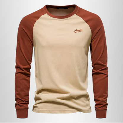 Men - T-Shirt - Long Sleeve - Cotton Blend
