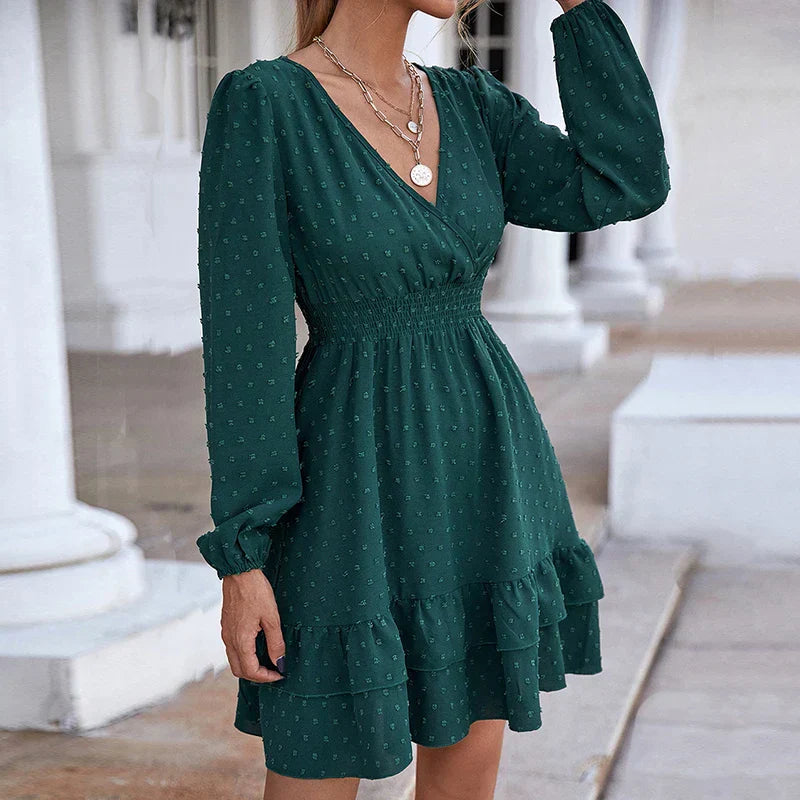 Women's - Chiffon Dress - Lightweight & Elegant Fabric - Ideal for Summer Events & Casual Outings