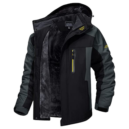 Men's - Waterproof Winter Jacket - Warm and Breathable - Suitable for Cold Weather