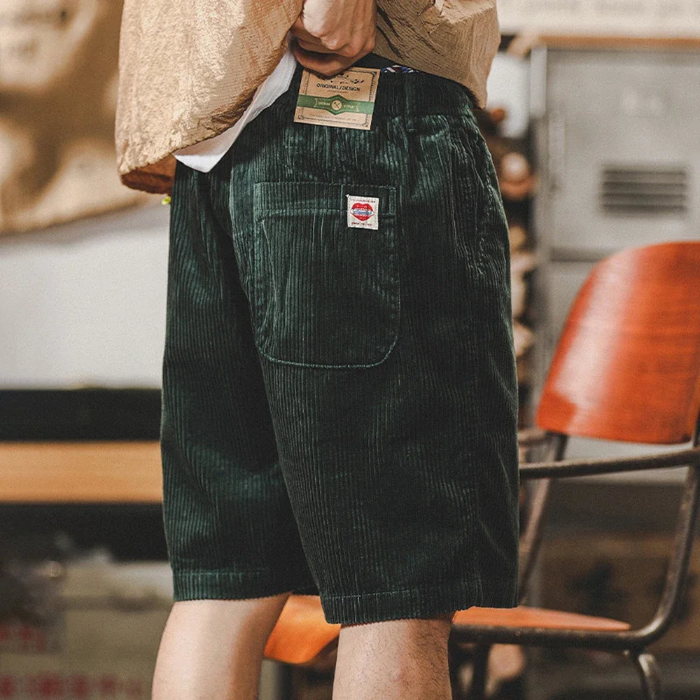Men's - Summer Corduroy Shorts - Stylish & Comfortable Casual Wear