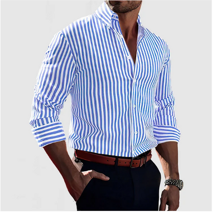 Men's - Casual Button-Down Shirt - Stylish and Comfortable