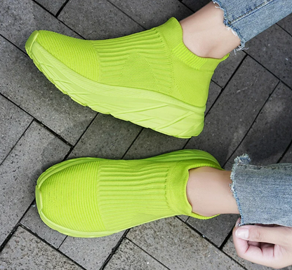 Women's - Comfortable Walking Sneakers - Lightweight, Breathable Design - Ideal for Daily Use and Fitness