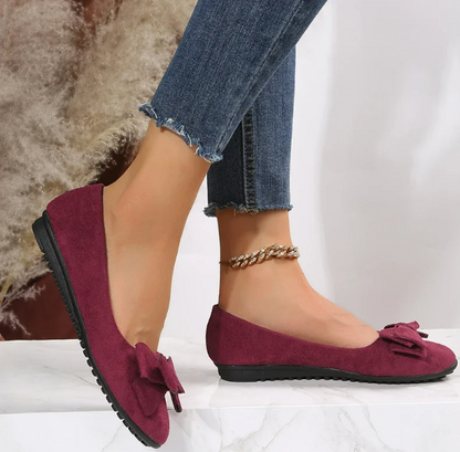 Women's - Ribbon Flat Shoes - Stylish and Comfortable - Perfect for Everyday Wear - Trendy Footwear
