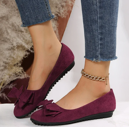 Women's - Ribbon Flat Shoes - Stylish and Comfortable - Perfect for Everyday Wear - Trendy Footwear