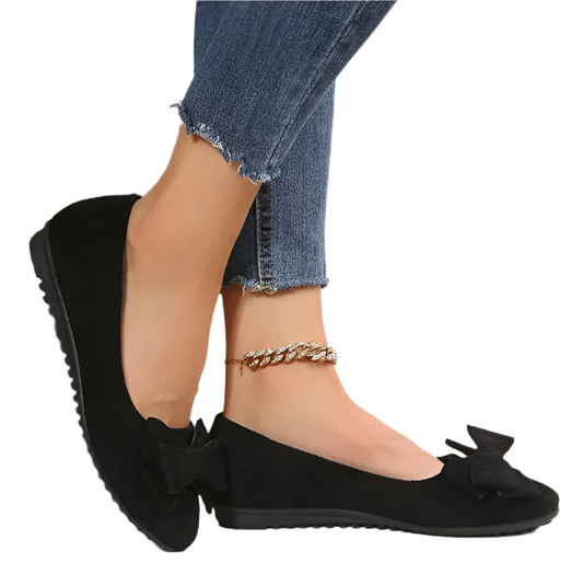 Women's - Ribbon Flat Shoes - Stylish and Comfortable - Perfect for Everyday Wear - Trendy Footwear