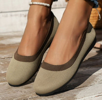 Women's - Comfortable Round Toe Flats - Versatile Everyday Shoes - Stylish, Lightweight Footwear for All Occasions