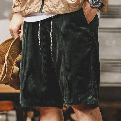 Men's - Summer Corduroy Shorts - Stylish & Comfortable Casual Wear