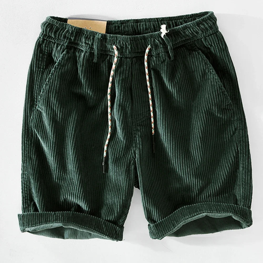 Men's - Summer Corduroy Shorts - Stylish & Comfortable Casual Wear