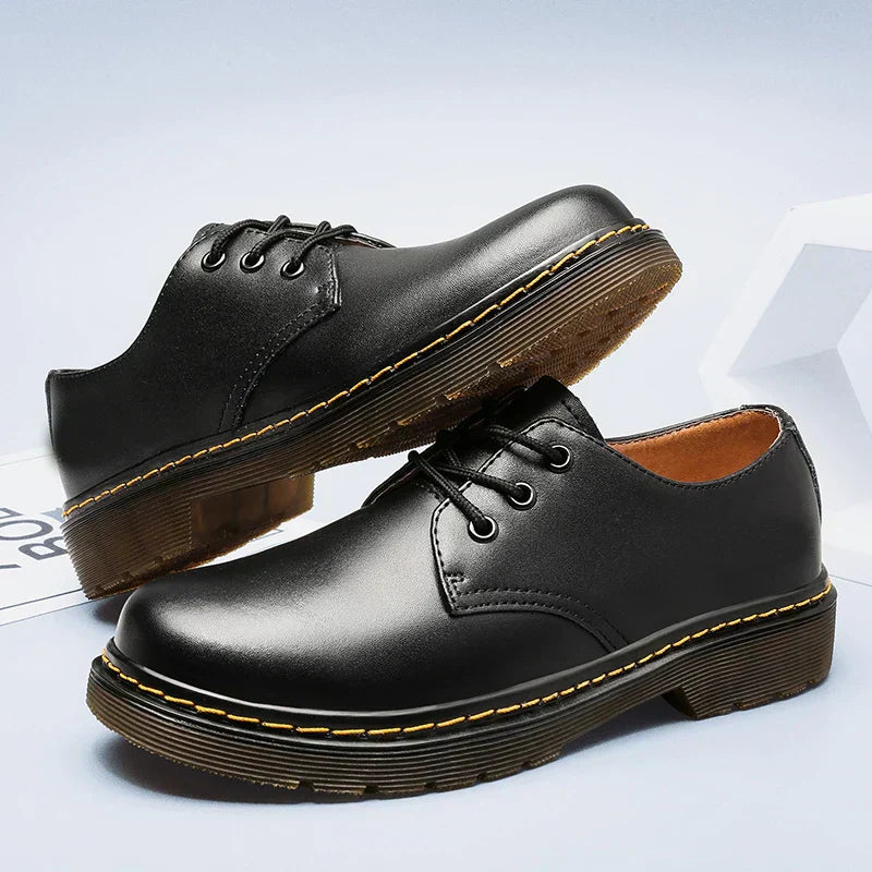 Men's - Oxford Shoes - Smooth Leather - Classic Lace-Up