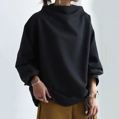 Women's - High Neck Sweater – Cosy Knit – Casual Style